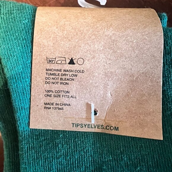 Tipsy Elves Womens Shamrock Striped Socks One Size Green & Orange st patrick - Picture 4 of 4